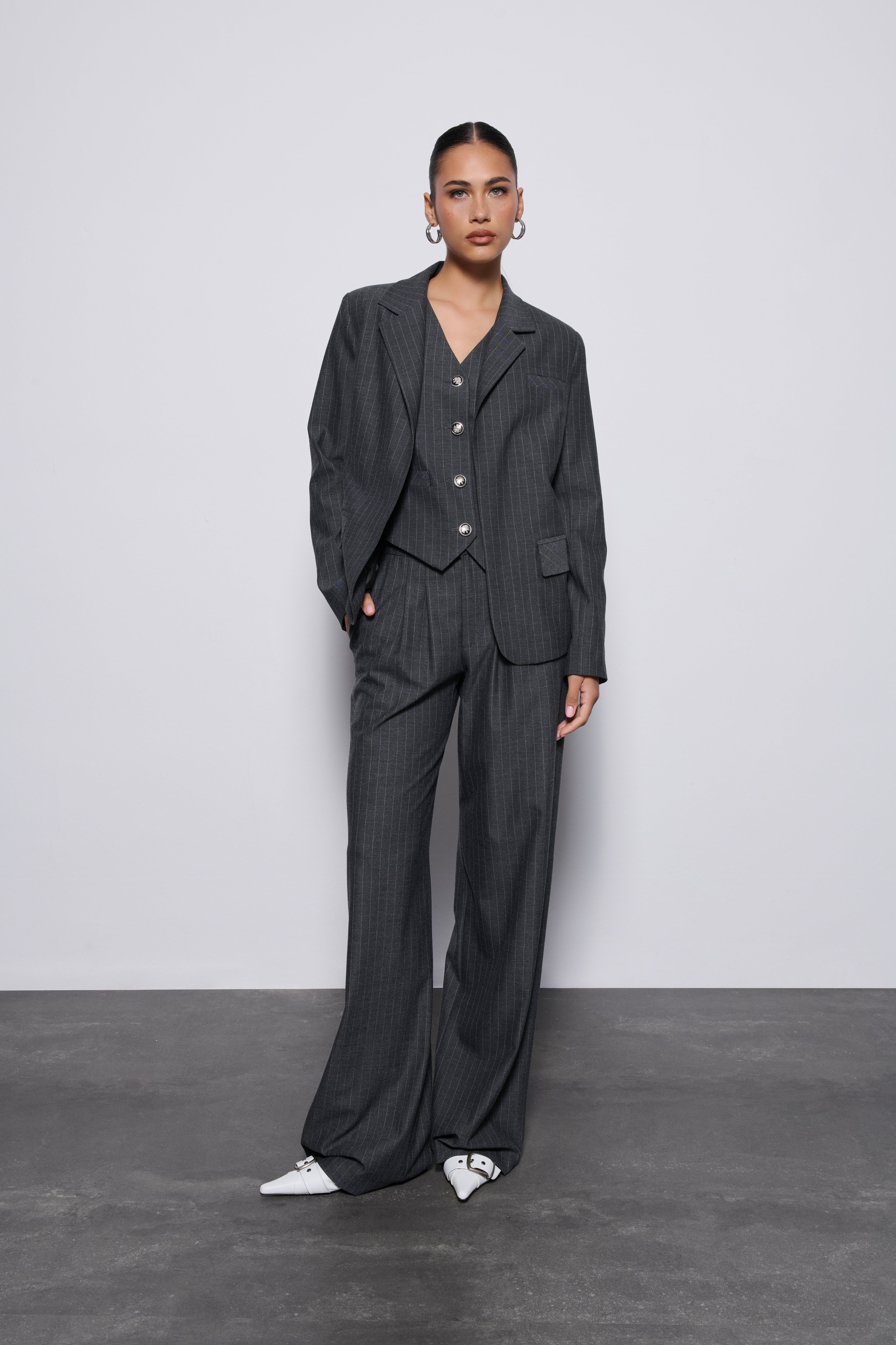 LAURA SPOR KESİM BLAZER | GRİ