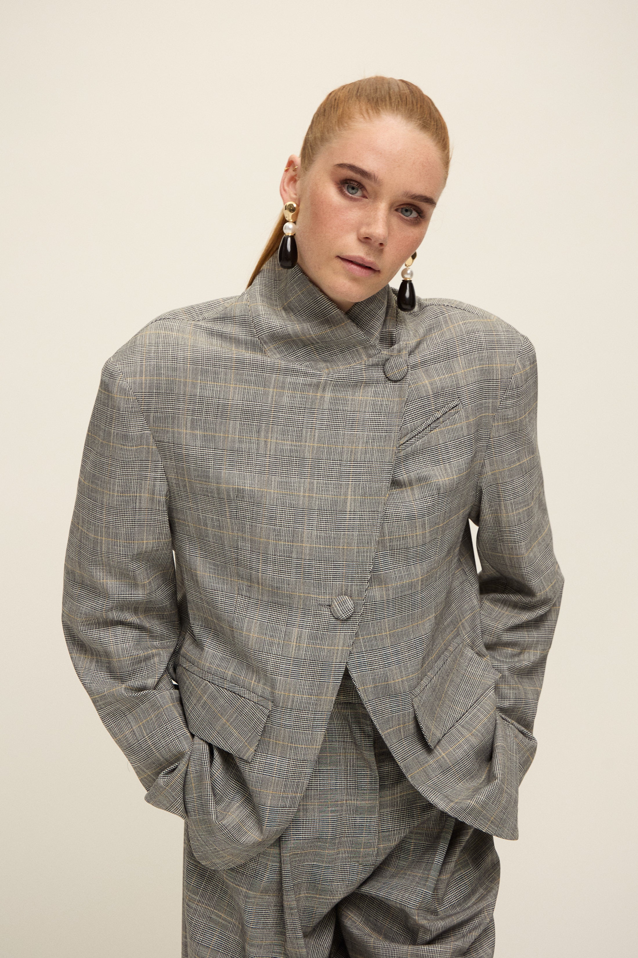 LONDON EKOSE BLAZER | SİYAH