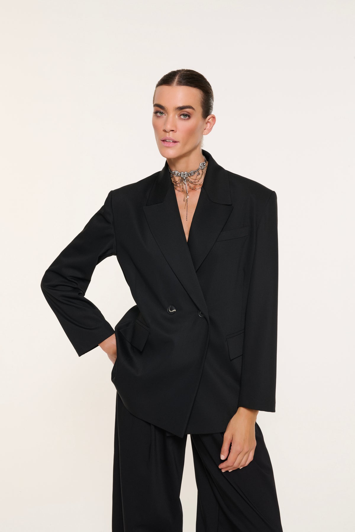 NOA KRUVAZE BLAZER | SİYAH