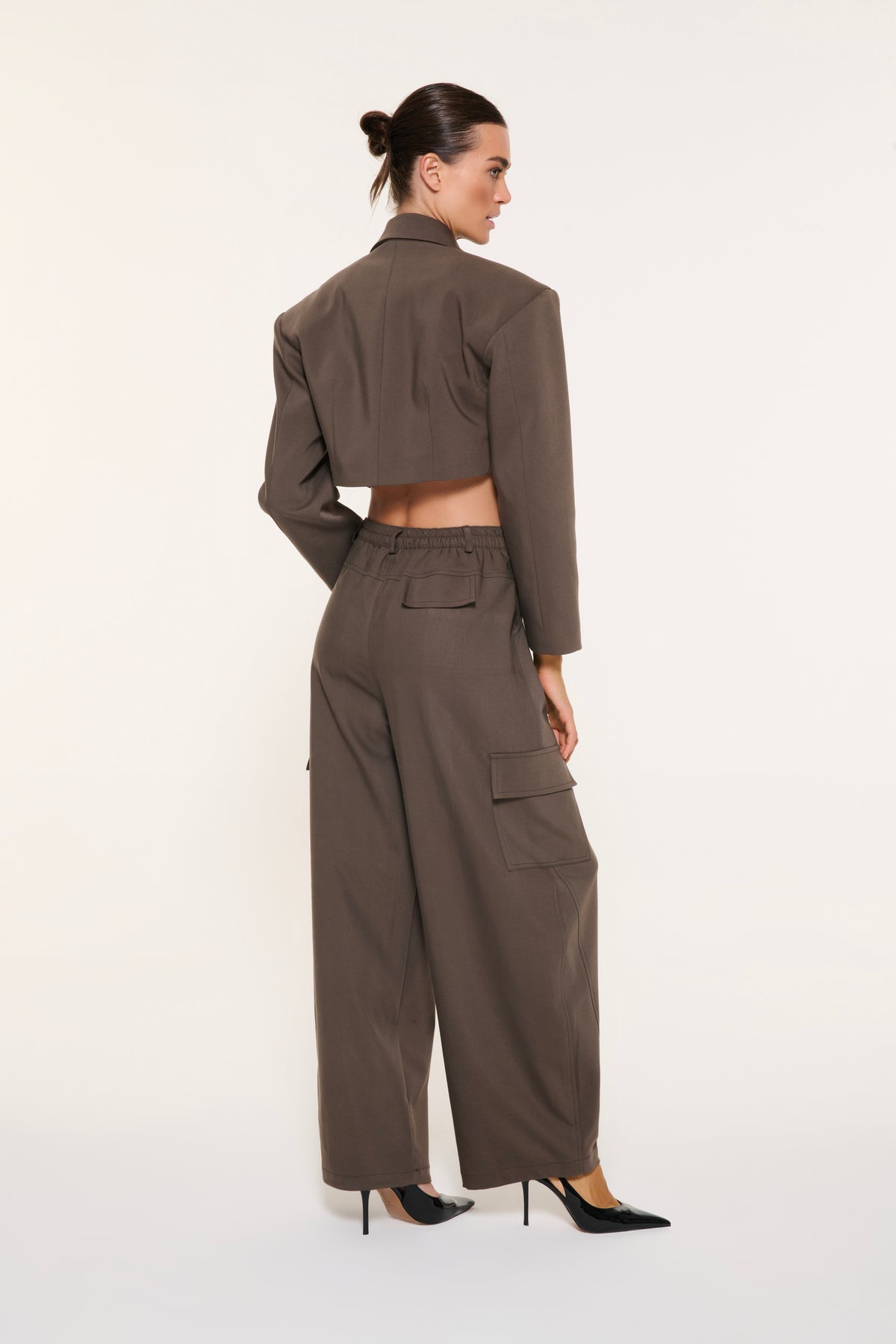 NOVA CROP BLAZER | KOYU HAKİ