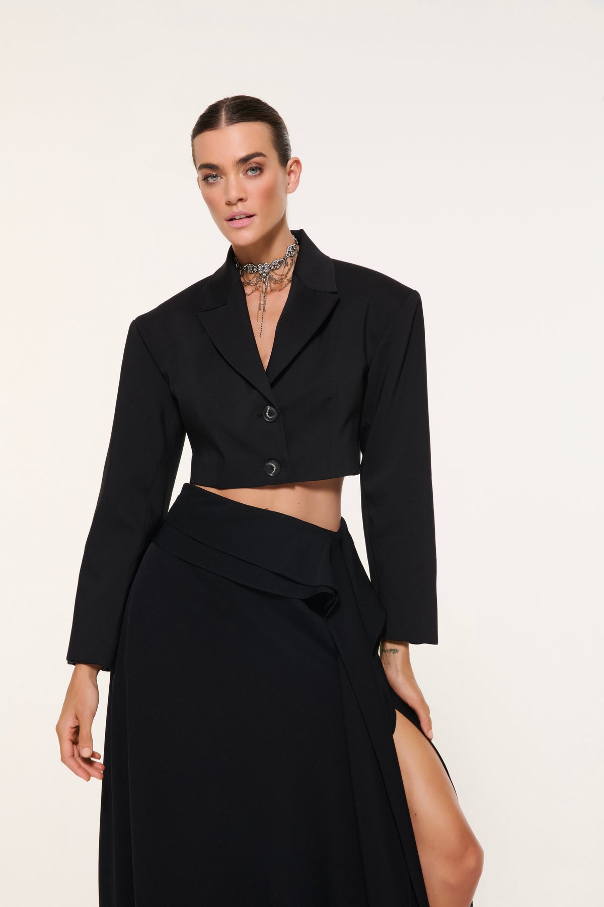 NOVA CROP BLAZER | SİYAH