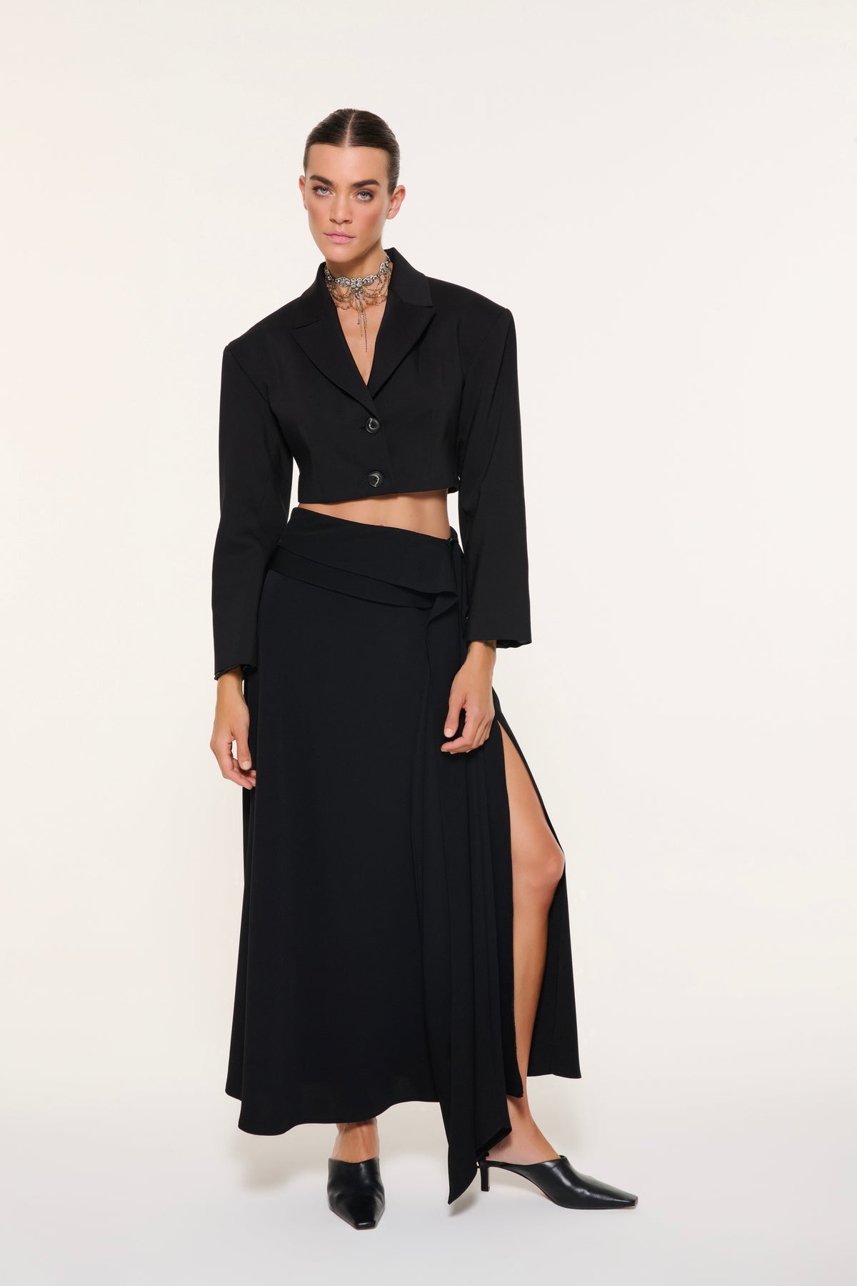 NOVA CROP BLAZER | SİYAH