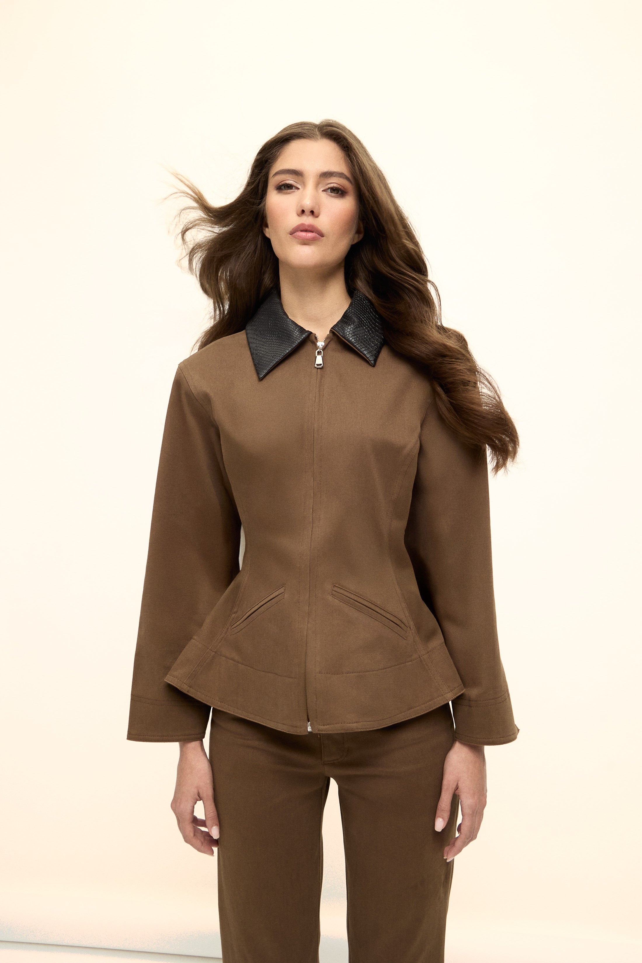 TOKYO GABARDİN CEKET | TÜTÜN RENGİ