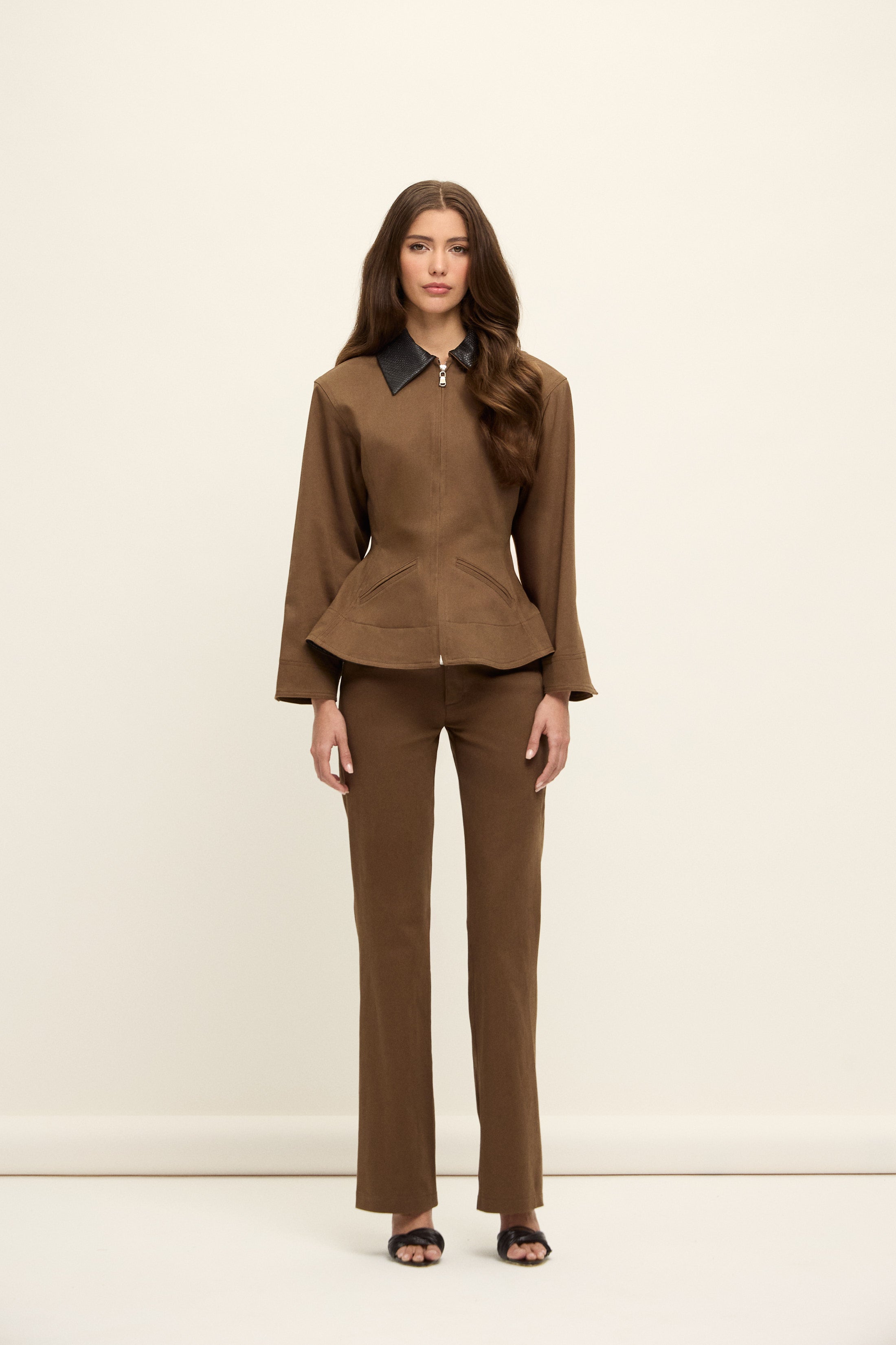 TOKYO GABARDİN CEKET | TÜTÜN RENGİ