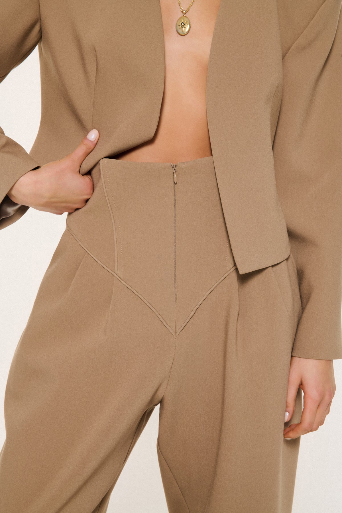 ELIZABETH KORSE PANTOLON | BEJ