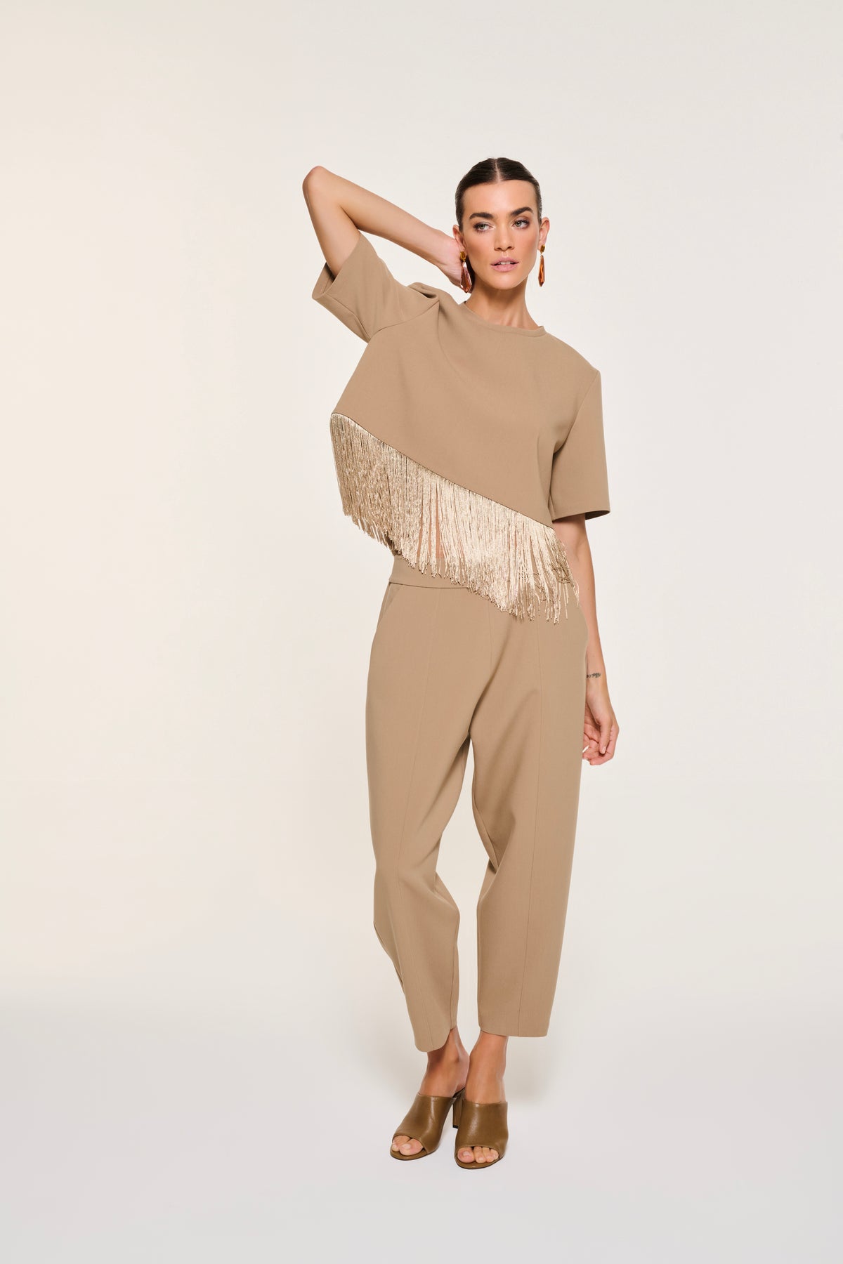 FLOW RAHAT KESİM PANTOLON | BEJ