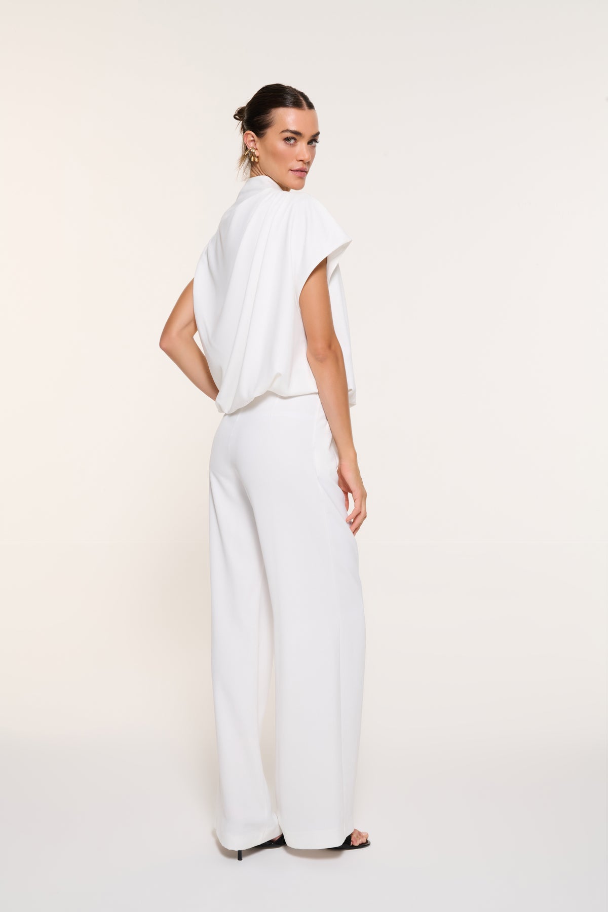SIENA WIDE-LEG PANTOLON | BEYAZ