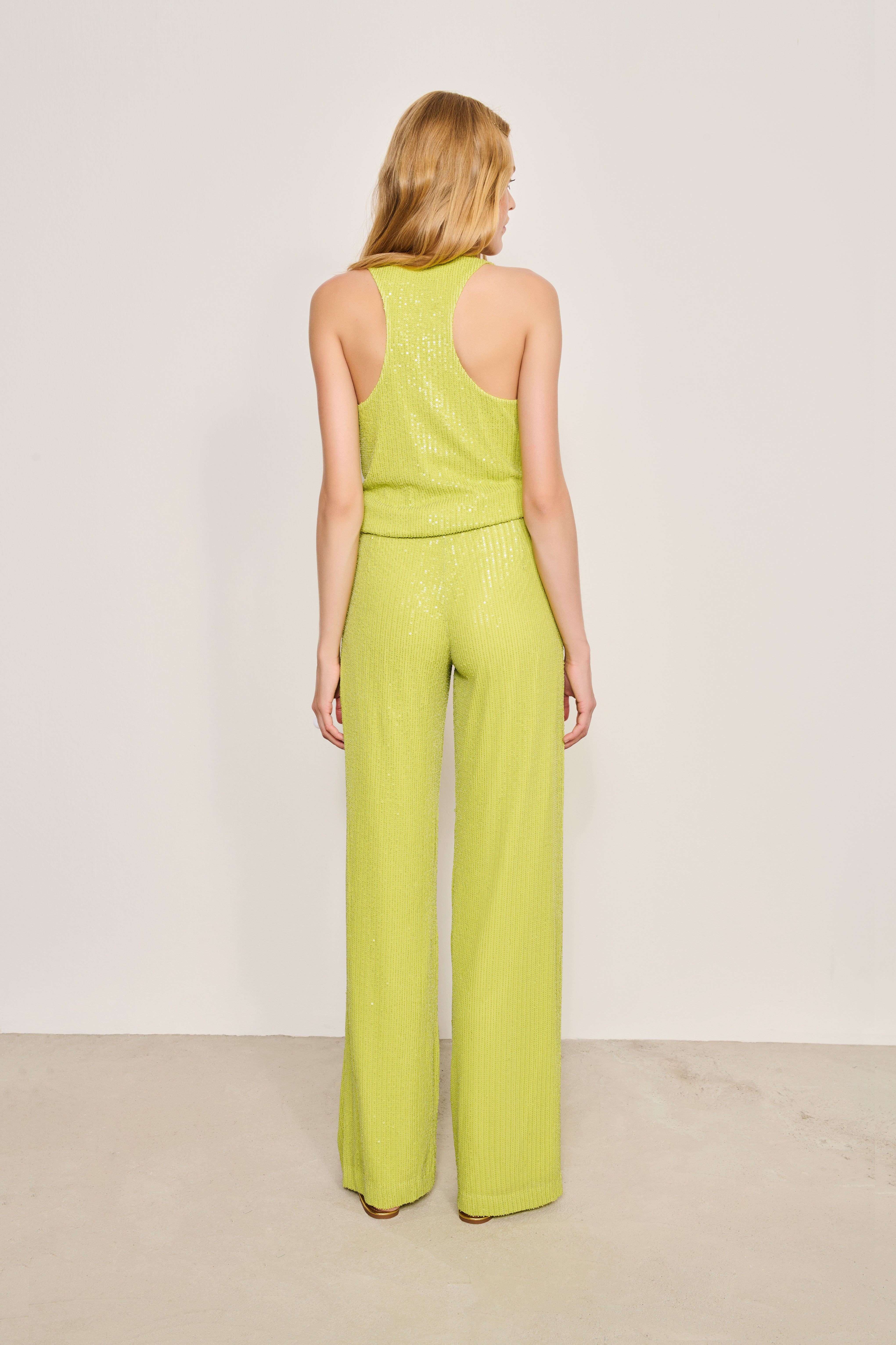 SIENNA PAYET PALAZZO PANTOLON | YEŞİL