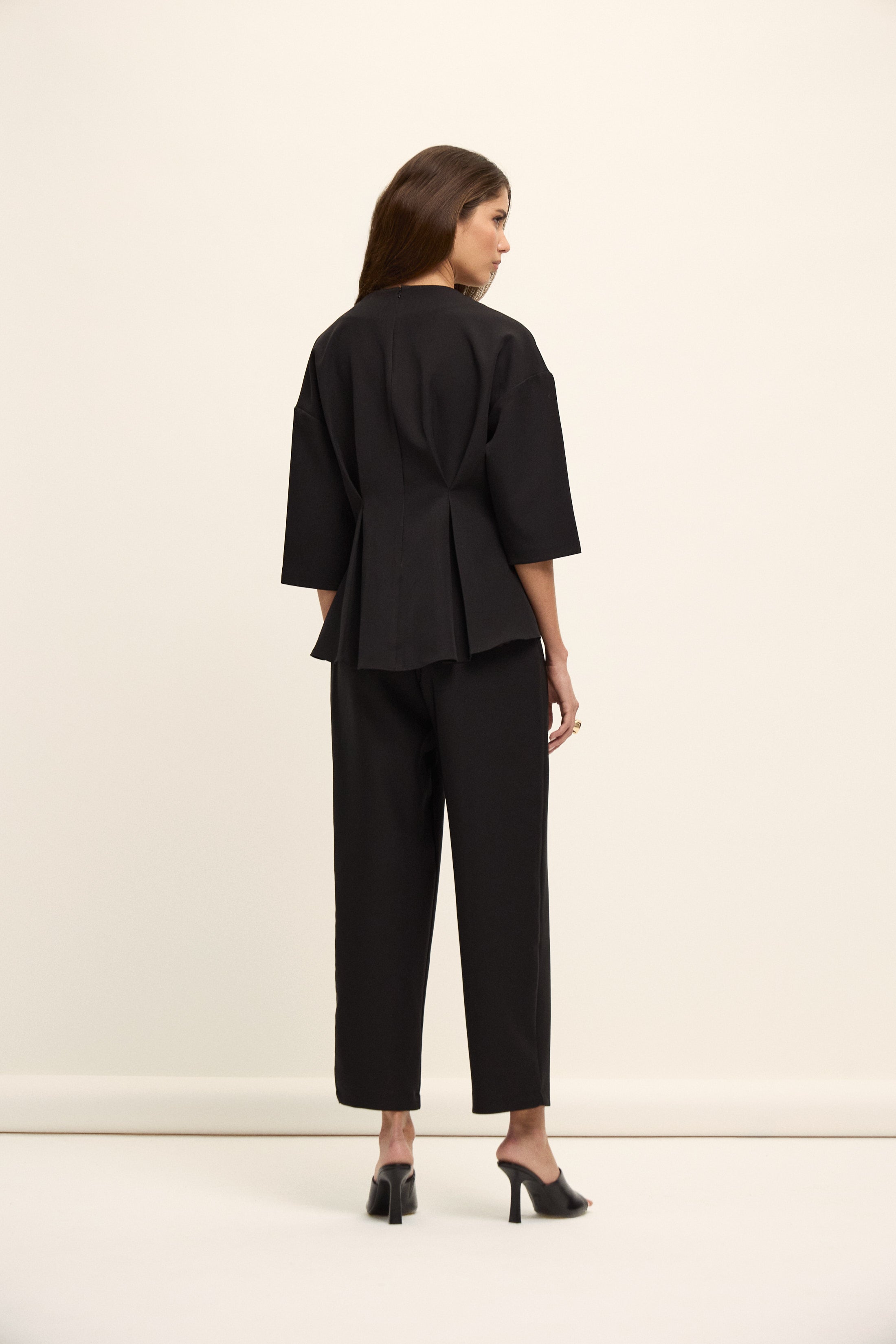 TORONTO PEPLUM BLUZ | SİYAH