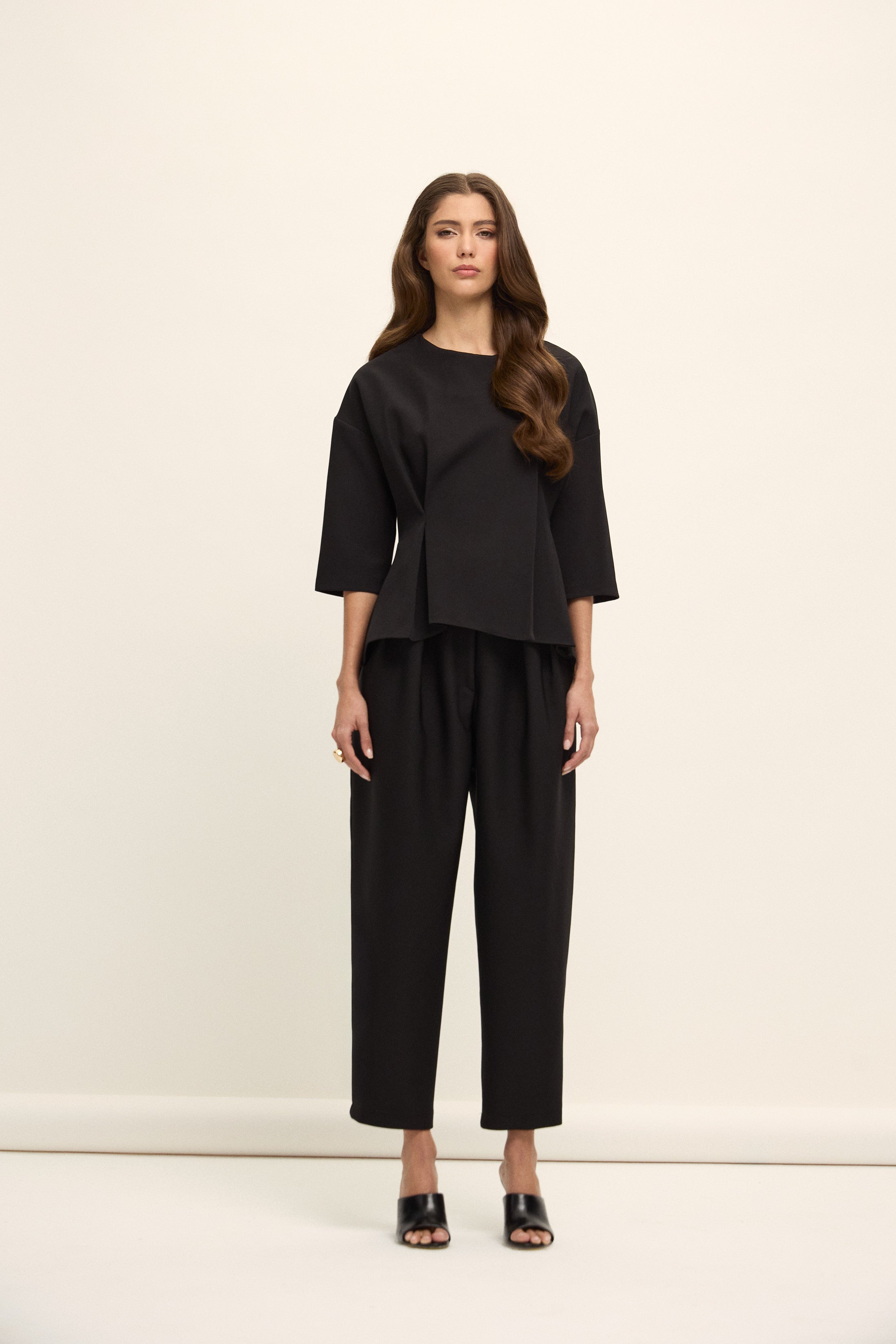 TORONTO PEPLUM BLUZ | SİYAH